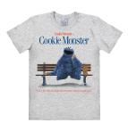 Logoshirt®️Sesamstrasse - Krümelmonster - Life is Like A Box of Cookies hellgrau | XXXXL