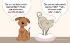 GILDE Frühstücksbrettchen Sie streichelm mich, Sie müssen Götter sein 
