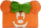 Loungefly – Disney Glow Face Pumpkin Minnie Flap Wallet 
