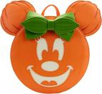 Loungefly Disney Glow Face Minnie Pumpkin Damen Schultertasche mit doppeltem Riemen, multi 