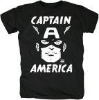 Logoshirt Captain America Portrait T-Shirt Print - Damen & Herren 