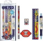 One Piece Stationery Set (Going Merry Design) 5-teiliges durchsichtiges Federmäppchen mit Schulbedarf - Offizielles Merchandise 