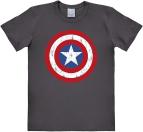 Logoshirt Marvel Captain America Shield T-Shirt Print - Damen & Herren 