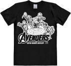 Logoshirt Avengers Heroes  T-Shirt Print - Damen & Herren 