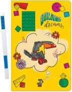 LEGO Building - Notizbuch mit Gelstift 14x3x21,5 cm 