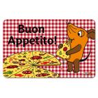 Die Sendung mit der Maus - Pizza - Frühstücksbrettchen - rot 