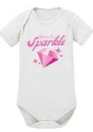 Babybody aus Biobaumwolle -- Born to sparkle 