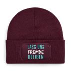 Beechfield Original Patch Beanie - Lass uns Fremde bleiben 