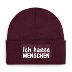 Beechfield Original Patch Beanie - Ich hasse Menschen 