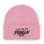Beechfield Original Patch Beanie - Ich bin nur zum pöbeln hier 