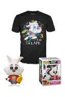 Alice im Wunderland POP! & Tee Vinyl Figur & T-Shirt Set White Rabbit 