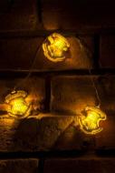 Harry Potter Weihnachts-Lichterkette Hogwarts Crests 