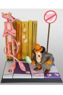 Der rosarote Panther Statue Pink Panther & The Inspector 41 cm 