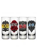 AC/DC Schnapsgläser 4er-Pack Black Ice 