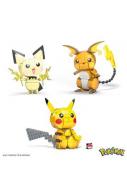 Pokémon Mega Construx Wonder Builders Bauset Pikachu Evolution Trio 13 cm 
