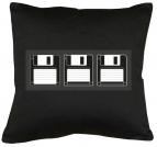 TSP Exclusive Kissen mit Disketten Print Lineart 