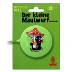 Logoshirt TV - Der Kleine Maulwurf - Pilz Retro Fahrradklingel aus massivem Stahl - grün 