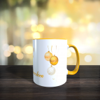 Tasse Frohe Weihnachten "goldene Kugeln" " 