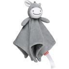 Schmusetuch Esel – weiches Schnuffeltuch für Babys, grau, ca. 30 × 29 cm 