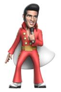 Elvis Presley Minix Figur Elvis Red Suit 12 cm 