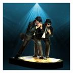 Blues Brothers Statue Jake & Elwood On Stage 17 cm 
