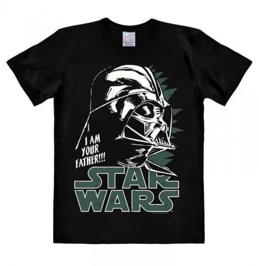 Logoshirt T-Shirt Darth Vader - Krieg der Sterne - Star Wars - Father - Rundhals Shirt schwarz - Lizenziertes Originaldesign 