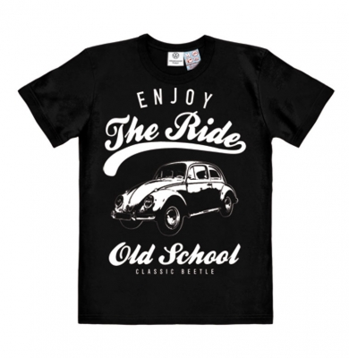 Logoshirt®️ VW - Beetle - Enjoy The Ride - T-Shirt - black 
