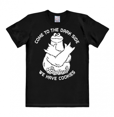 Logoshirt® Sesamstrasse Krümelmonster Dark Side T-Shirt Print Unisex 