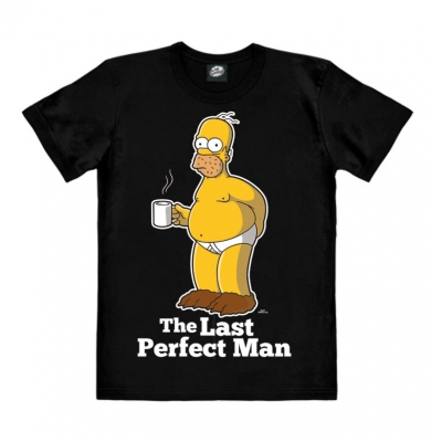 Logoshirt®️ The Simpsons - Last Perfect Man T-Shirt Unisex Motiv-Shirt schwarz 