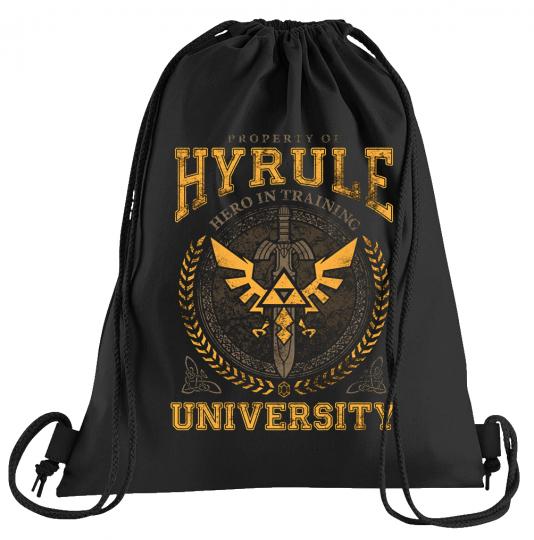 Hyrule University Sportbeutel  bedruckter Turnbeutel mit Kordeln 