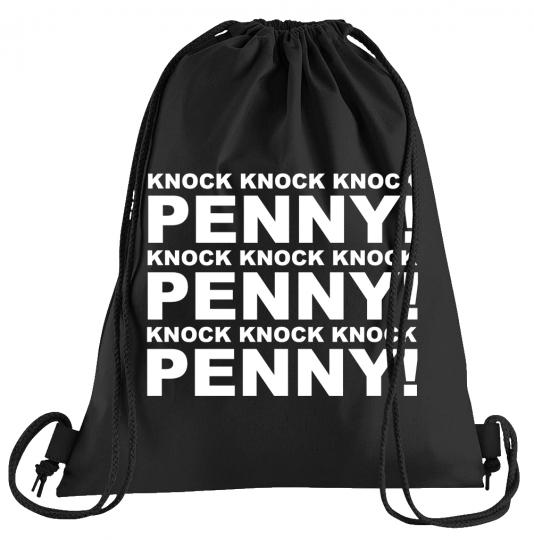 Knock Knock Knock Penny Sportbeutel  bedruckter Turnbeutel mit Kordeln 