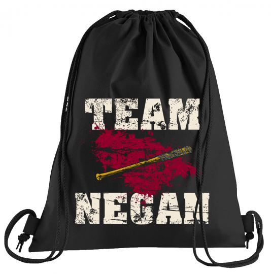 Team Negan Sportbeutel  bedruckter Turnbeutel mit Kordeln 