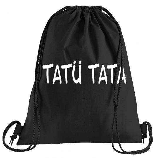 Tatü Tata Sportbeutel  bedruckter Turnbeutel mit Kordeln 