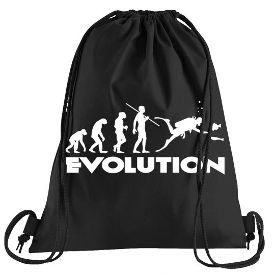 Evolution Dive Sportbeutel  bedruckter Turnbeutel mit Kordeln 
