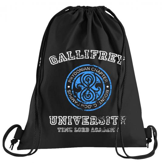Gallifrey University Sportbeutel  bedruckter Turnbeutel mit Kordeln 