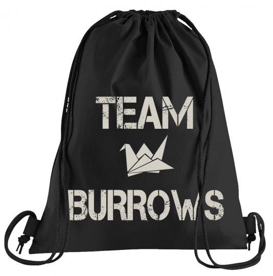 Team Burrows Sportbeutel  bedruckter Turnbeutel mit Kordeln 
