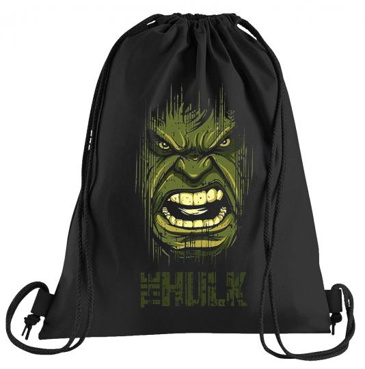 Hulk Face Sportbeutel  bedruckter Turnbeutel mit Kordeln 