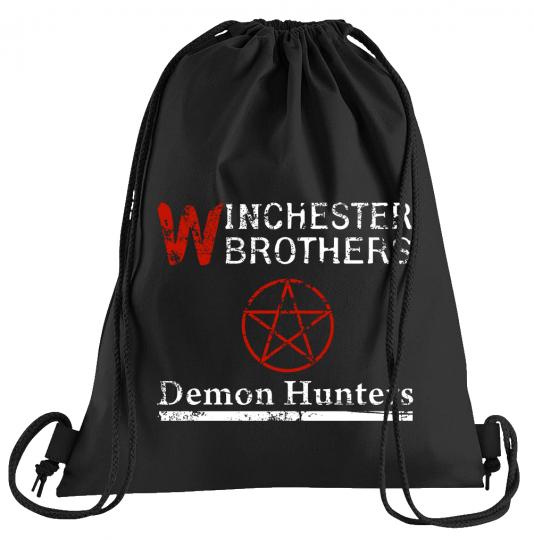 Winchester Demon Hunters Sportbeutel  bedruckter Turnbeutel mit Kordeln 