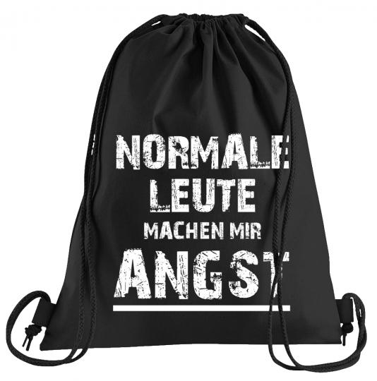 Normale Leute machem mir Angst Sportbeutel  bedruckter Turnbeutel mit Kordeln 