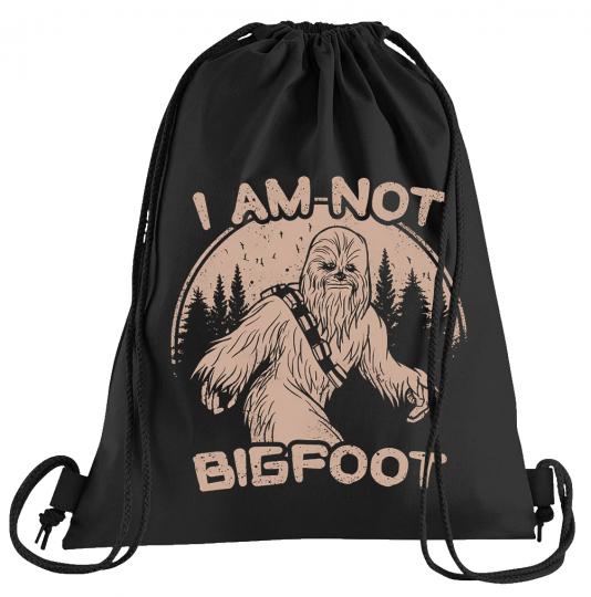 I am not Bigfoot Sportbeutel  bedruckter Turnbeutel mit Kordeln 