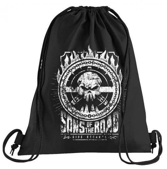 Sons of the Road Sportbeutel  bedruckter Turnbeutel mit Kordeln 