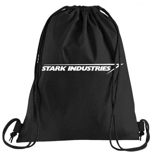 Stark Industries Logo Sportbeutel  bedruckter Turnbeutel mit Kordeln 