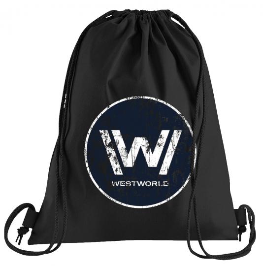 Westworld Logo Sportbeutel  bedruckter Turnbeutel mit Kordeln 