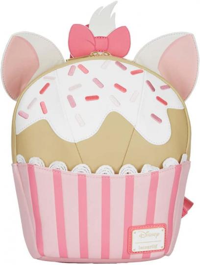 Loungefly Disney Marie Sweets Cupcake Shape Womens Double Strap Shoulder Bag Purse 