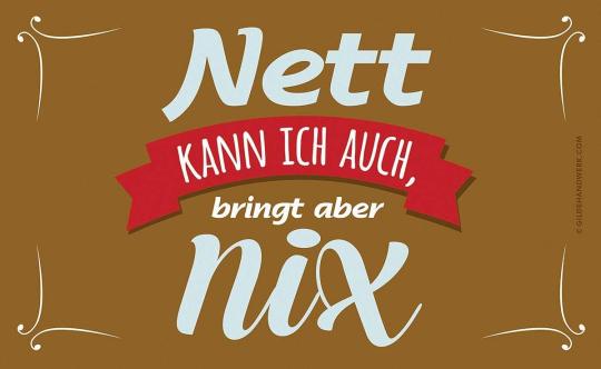 GILDE Frühstücksbrettchen Nett kann ich auch, bringt aber nix 
