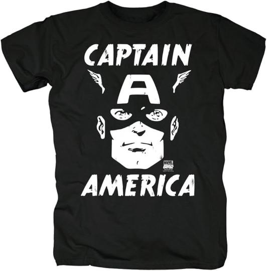 Logoshirt Captain America Portrait T-Shirt Print - Damen & Herren 