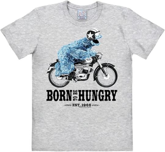 Logoshirt® Sesamstrasse - Krümmelmonster - Born to be Hungry - T-Shirt Print - Damen & Herren 