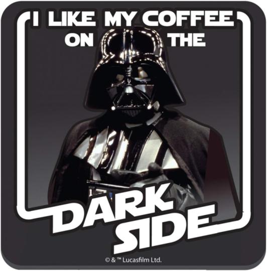 Star Wars Darth Vader Single Coaster Coffee On The Dark Side Force Awakens Tea 