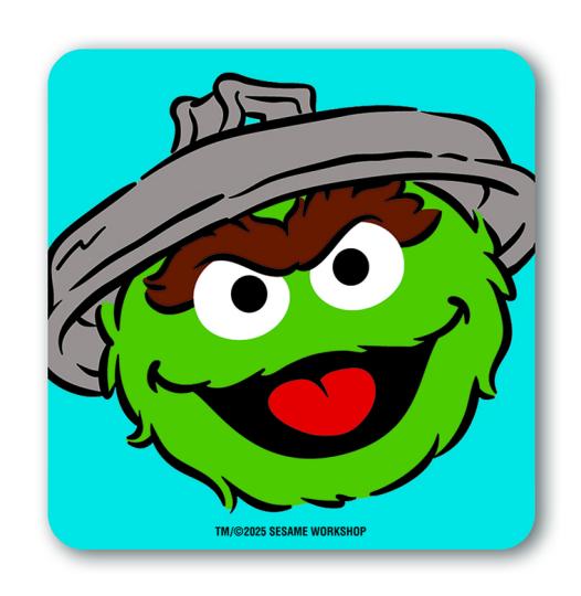 Sesame St - Oscar - Coaster 