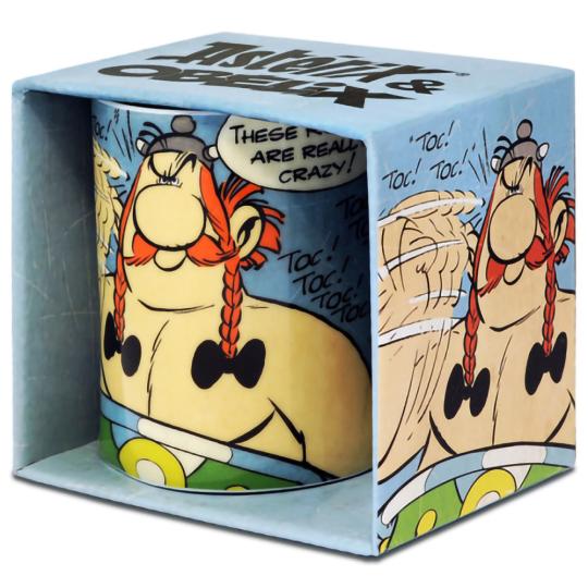 Logoshirt® Asterix der Gallier - Asterix Tasse Toc! Toc! Toc! Porzellan Kaffeetasse 